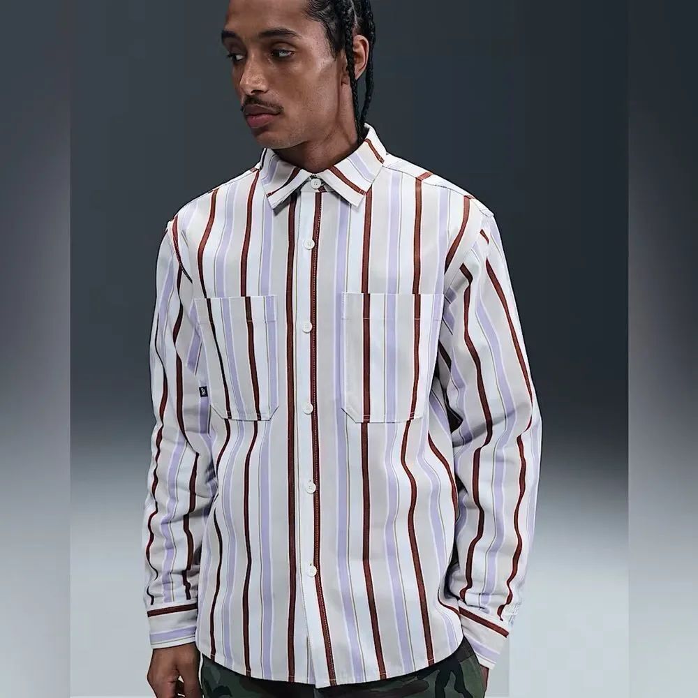 Nike SB Skateboarding Long Sleeve Striped Shirt